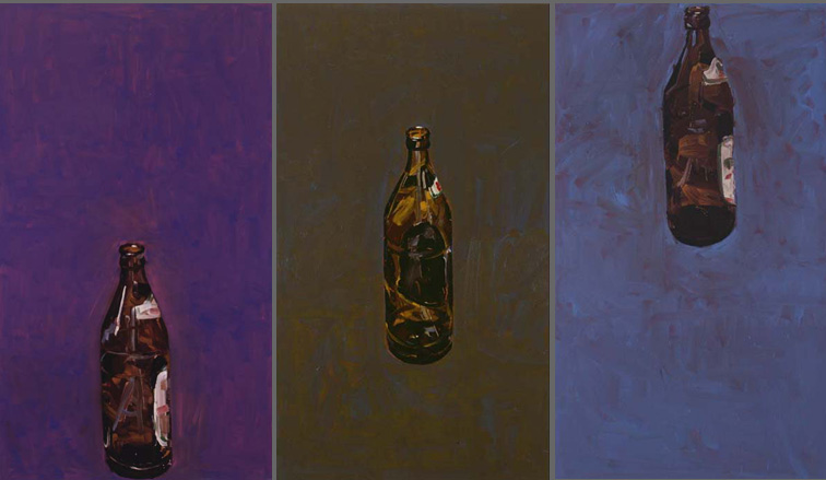 Bierflaschen-Triptychon: Ascension